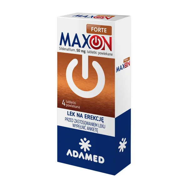 MAXON FORTE opakowanie 4 tabletek 50 mg